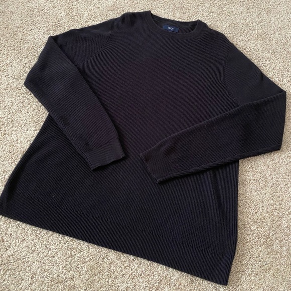 Mens Nordstrom 1901 crewneck black sweater size Large - Picture 2 of 7